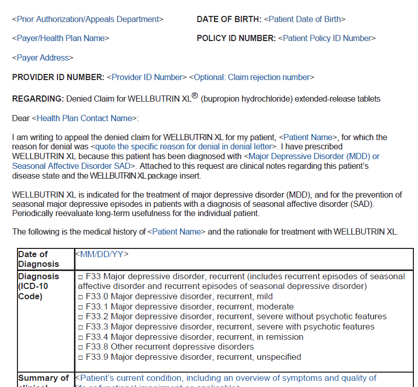 Sample letter of medical necessity template, including fields for patient information, diagnosis, and treatment justification, formatted with placeholders for customization.